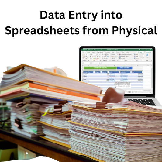 Data Entry into Spreadsheets from Physical