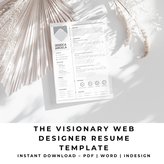 The Visionary Web Designer Resume Template